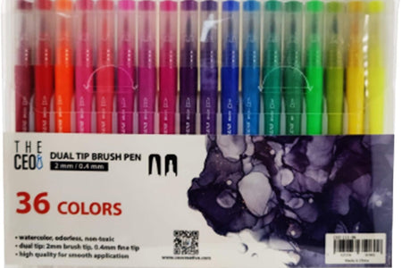THE CEO Art Markers Coloring Dual Brush Pens, Dual Tip Brush Markers Art Pen Set