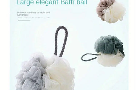4pcs Two-Color Splicing Bath Balls for Body Care