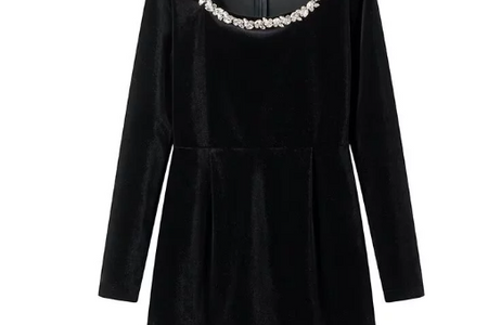 Floral Rhinestone Dress