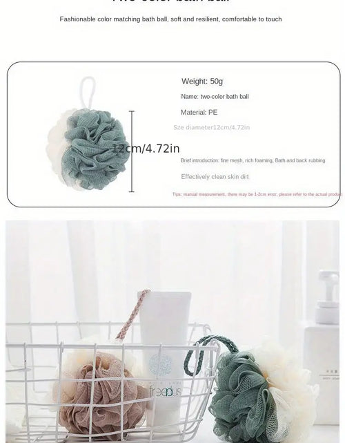 Load image into Gallery viewer, 4pcs Two-Color Splicing Bath Balls for Body Care
