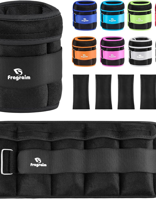 Load image into Gallery viewer, Adjustable Ankle Weights 1-3/4/5/6/8/10/12/15/20 LBS Pair with Removable Weight for Jogging, Gymnastics, Aerobics, Physical Therapy
