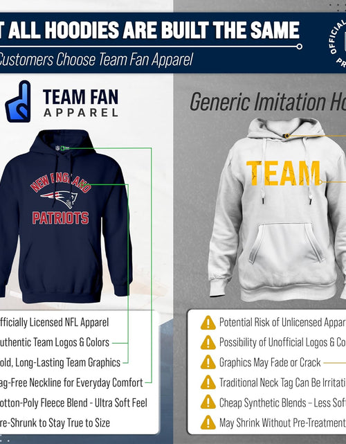Load image into Gallery viewer, NFL Gameday Adult Hooded Sweatshirt, Pro Football Fleece Hoodie Pullover Sweatshirt
