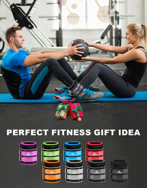 Load image into Gallery viewer, Adjustable Ankle Weights 1-3/4/5/6/8/10/12/15/20 LBS Pair with Removable Weight for Jogging, Gymnastics, Aerobics, Physical Therapy
