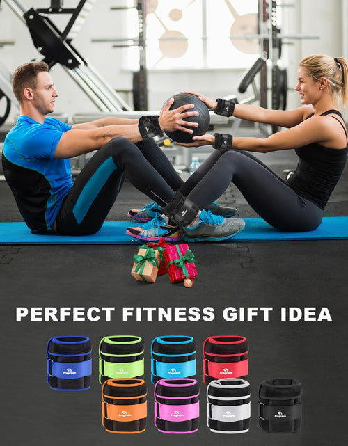Load image into Gallery viewer, Adjustable Ankle Weights 1-3/4/5/6/8/10/12/15/20 LBS Pair with Removable Weight for Jogging, Gymnastics, Aerobics, Physical Therapy
