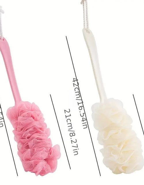 Load image into Gallery viewer, Long Handle Bath Brush and Loofah for Shower Use
