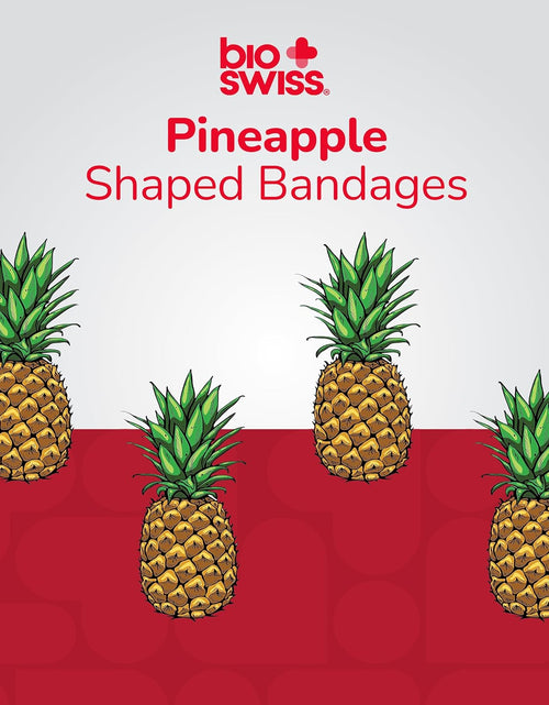 Load image into Gallery viewer, Novelty Bandages Self-Adhesive Funny First Aid, Novelty Gag Gift Assorted Pineapple (24Pc) (Pineapple)
