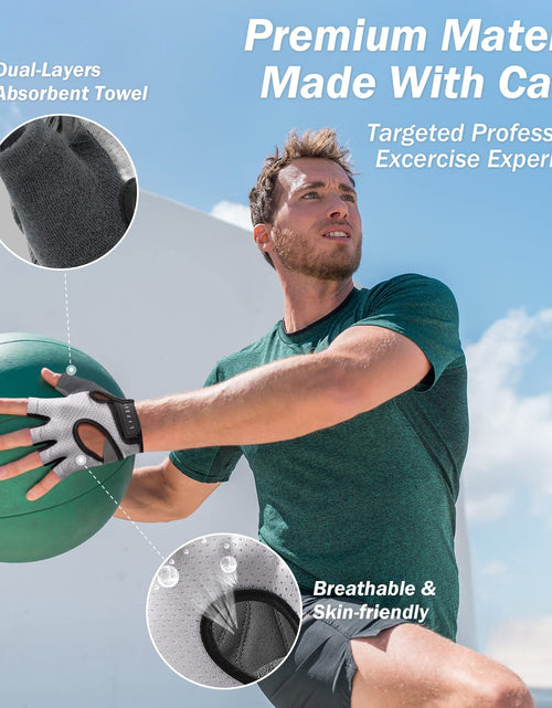 Load image into Gallery viewer, Freedom Workout Gloves, Knuckle Weight Lifting Shorty Fingerless Gloves with Curved Open Back, for Powerlifting, Gym, Women and Men
