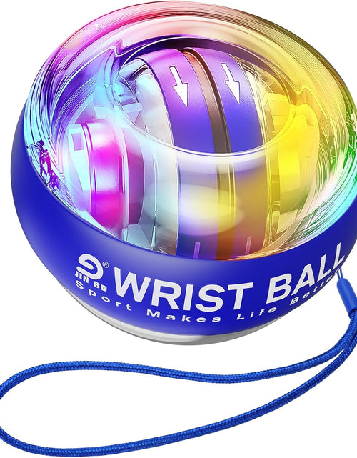 Load image into Gallery viewer, Wrist Trainer Ball Auto-Start Wrist Strengthener Gyroscopic Forearm Exerciser Gyro Ball for Strengthen Arms, Fingers, Wrist Bones and Muscles
