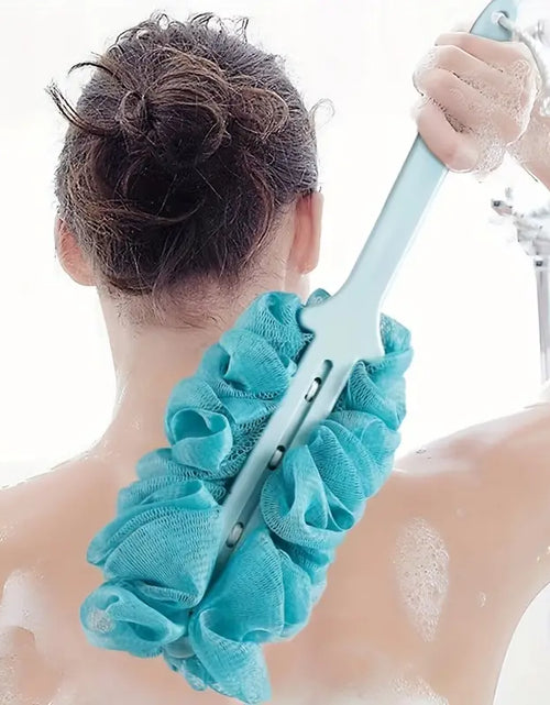Load image into Gallery viewer, Long Handle Bath Brush and Loofah for Shower Use
