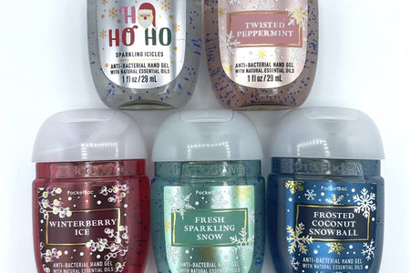 Bath and Body Works Bath & Body Works Pocketbacs Assorted 5-Pack with Holiday Scents (Assorted Holiday Round) 1 Fl Oz (Pack of 5)
