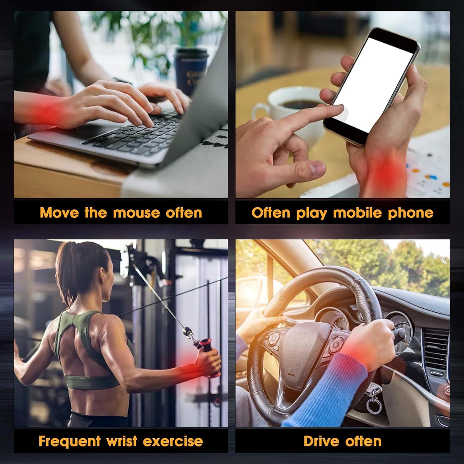 Wrist Trainer Ball Auto-Start Wrist Strengthener Gyroscopic Forearm Exerciser Gyro Ball for Strengthen Arms, Fingers, Wrist Bones and Muscles