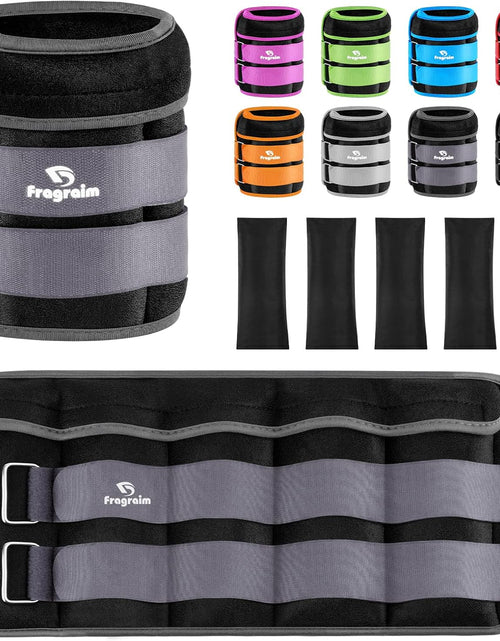 Load image into Gallery viewer, Adjustable Ankle Weights 1-3/4/5/6/8/10/12/15/20 LBS Pair with Removable Weight for Jogging, Gymnastics, Aerobics, Physical Therapy
