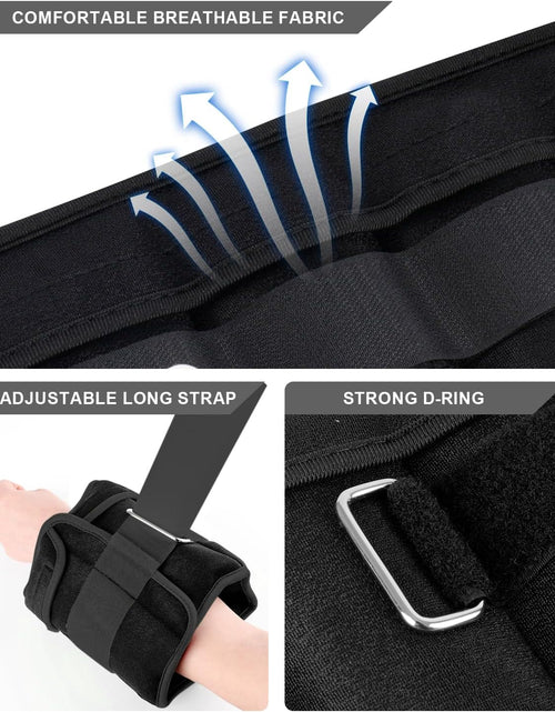 Load image into Gallery viewer, Adjustable Ankle Weights 1-3/4/5/6/8/10/12/15/20 LBS Pair with Removable Weight for Jogging, Gymnastics, Aerobics, Physical Therapy
