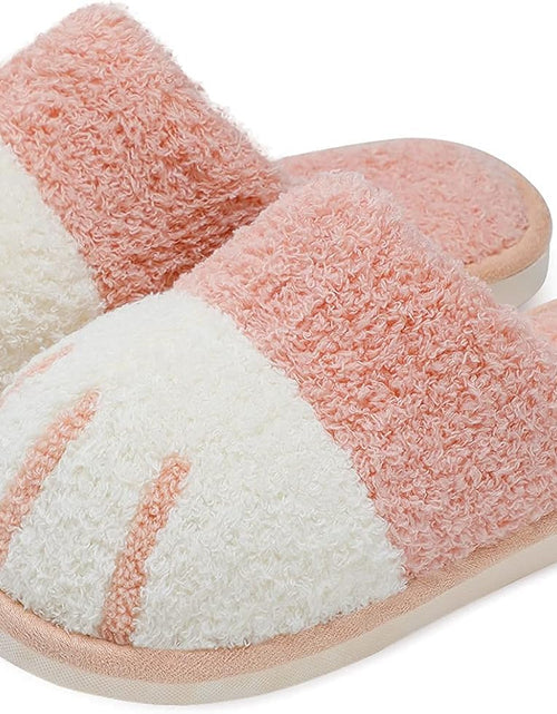Load image into Gallery viewer, Cute Animal Slippers for Women Indoor Outdoor Memory Foam House Slippers Soft Warm Cozy Fuzzy Bedroom Non-Slip Shoes Christmas Gift Ladies Slippers

