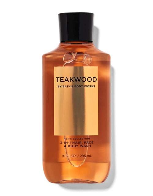 Load image into Gallery viewer, Bath &amp; Body Works Teakwood Mens 3-IN-1 Hair &amp; Body Wash 10 Oz. (Teakwood)
